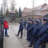 Słuchacze szkolenia podoficerskiego w Państwowym Muzeum Auschwitz - Birkenau w Oświęcimiu.
